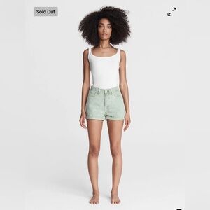rag & bone Women's Green Jean Shorts